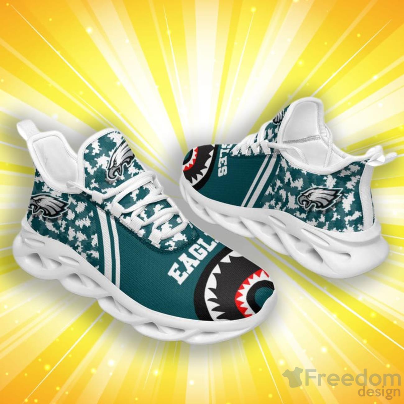 Philadelphia Eagles Camo Bape Exclusive Max Soul Shoes Product Photo 1