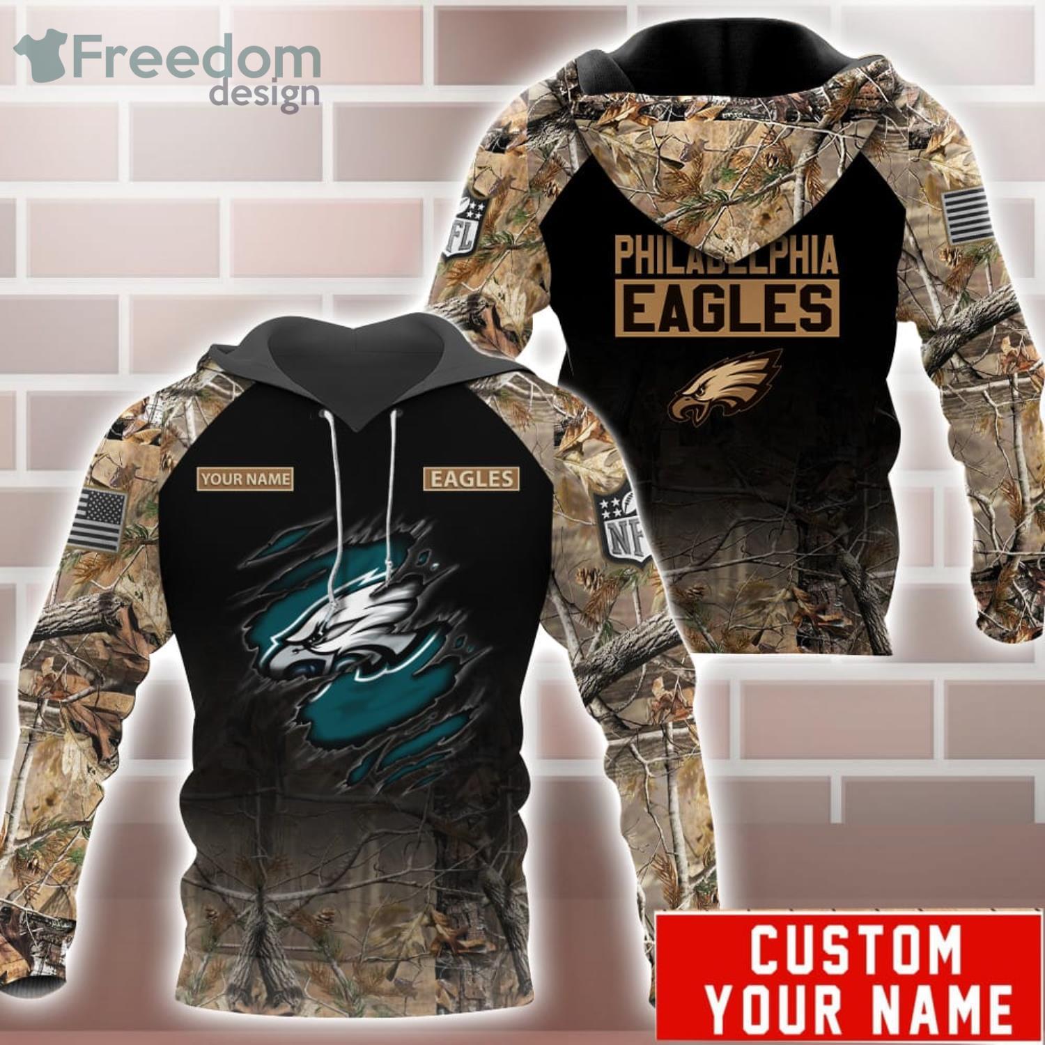 Philadelphia Eagles NFL Special Camo Hunting Personalized Hoodie T