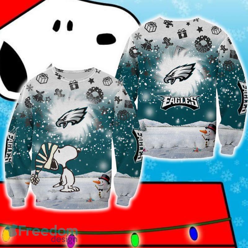 Philadelphia Eagles Xmas Snoopy Ugly Sweater For Fans New Gift Holidays Christmas - Philadelphia Eagles Xmas Snoopy Ugly Sweater For Fans New Gift Holidays Christmas