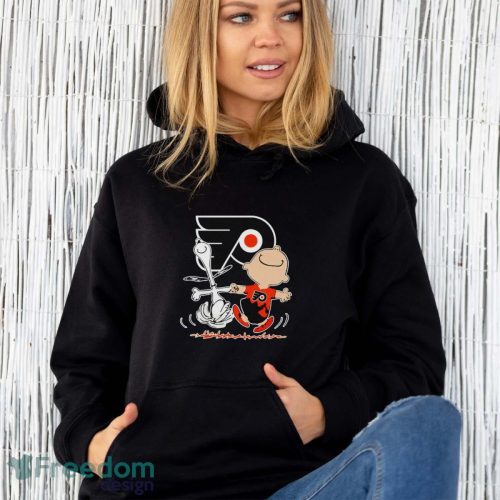 Philadelphia Flyers Snoopy And Charlie Brown Dancing Shirt - Unisex Hoodie