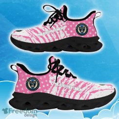 Philadelphia Union Pink New Chunky Shoes Camo Logo Printed For Men And Women Gift Fans Max Soul Sneakers - Philadelphia Union Clunky Sneakers Photo 10