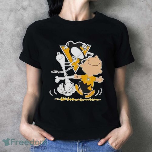 Pittsburgh Penguins Snoopy And Charlie Brown Dancing Shirt