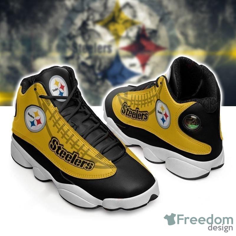 Pittsburgh Steelers Football Team Custom Name Air Jordan 13