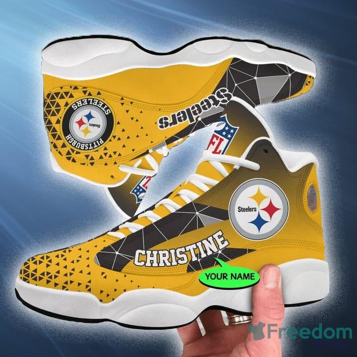 Pittsburgh Steelers Football Team Custom Name Air Jordan 13
