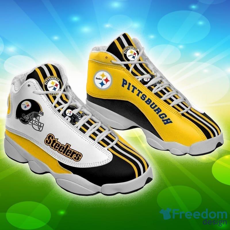 Pittsburgh Steelers Football Team Custom Name Air Jordan 13