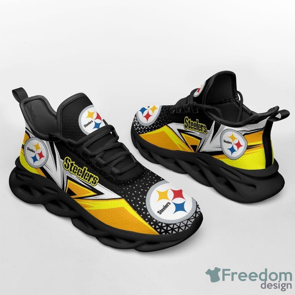 Pittsburgh Steelers Custom Name Sneakers Max Soul Shoes Sport Shoes For Men  And Women - Freedomdesign