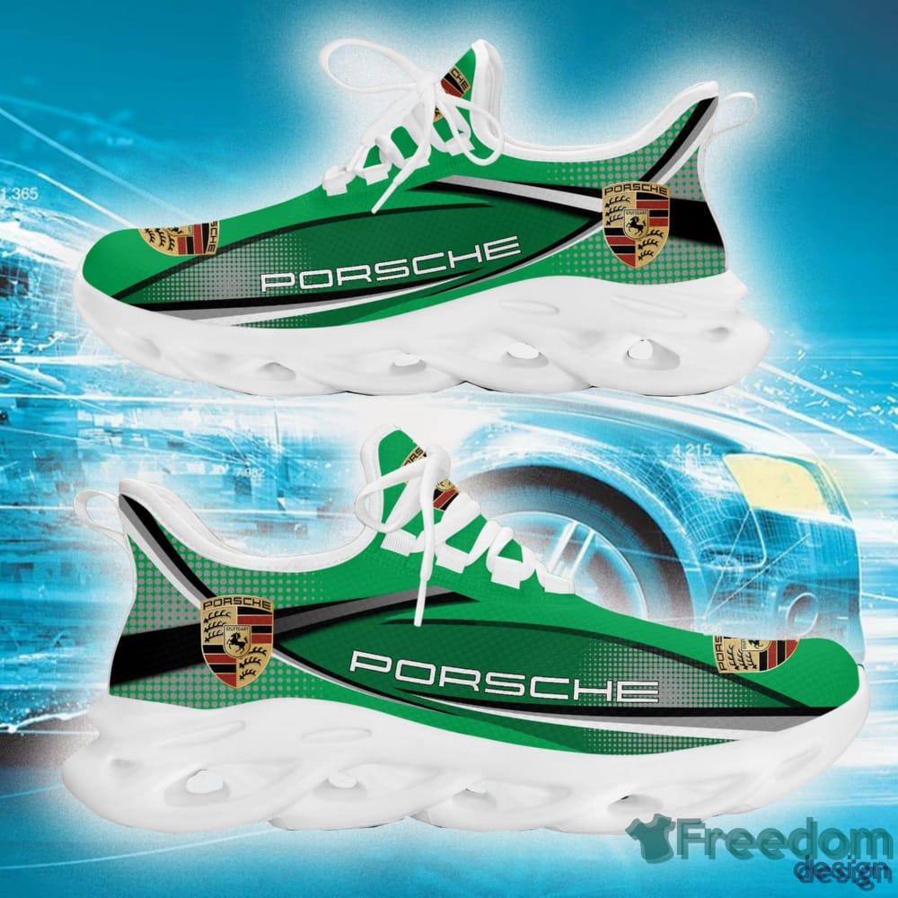 Porsche Craftsmanship Sports Sneaker Fans Car Gift Clunky Shoes For Men And Women Green image Porsche Craftsmanship Sports Sneaker Fans Car Gift Clunky Shoes For Men And Women Green - Porsche Running Shoes Max Soul Shoes Sneakers Photo 2