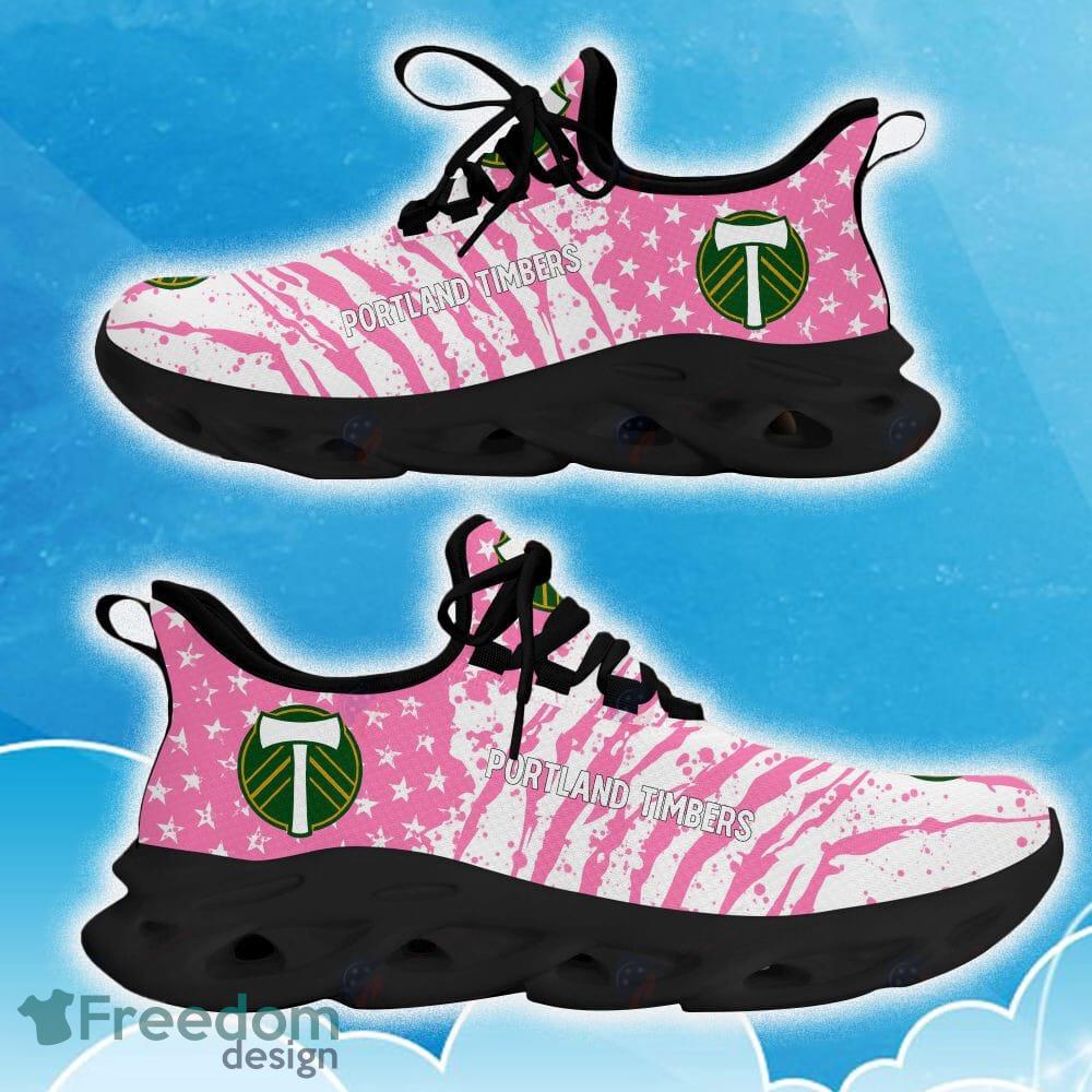 Portland Timbers Pink New Chunky Shoes Camo Logo Printed For Men And Women Gift Fans Max Soul Sneakers - Portland Timbers Clunky Sneakers Photo 10