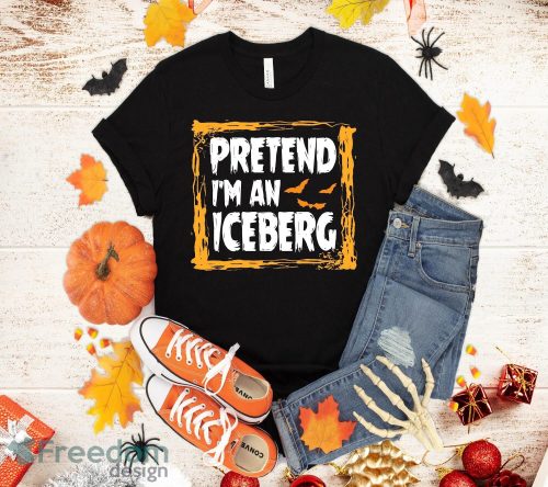 Pretend I'm An Iceberg Cone Costume Halloween Lazy Easy T-Shirt Halloween Gift Product Photo 1