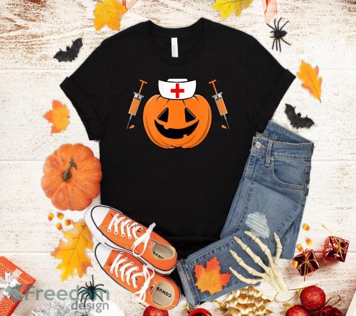 Pumpkin Nurse Halloween Gift T-Shirt Halloween Gift Product Photo 1