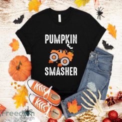 Pumpkin Smasher Shirt, Halloween Monster Truck Shirt