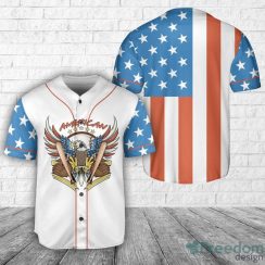 Red White & Blue Flag Baseball Dad Baseball Jersey Shirt Sport Gift For Men And Women