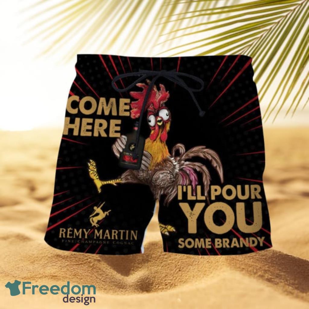 Remy Martin Cock Funny Beach Tropical Hawaiian Shorts Product Photo 1