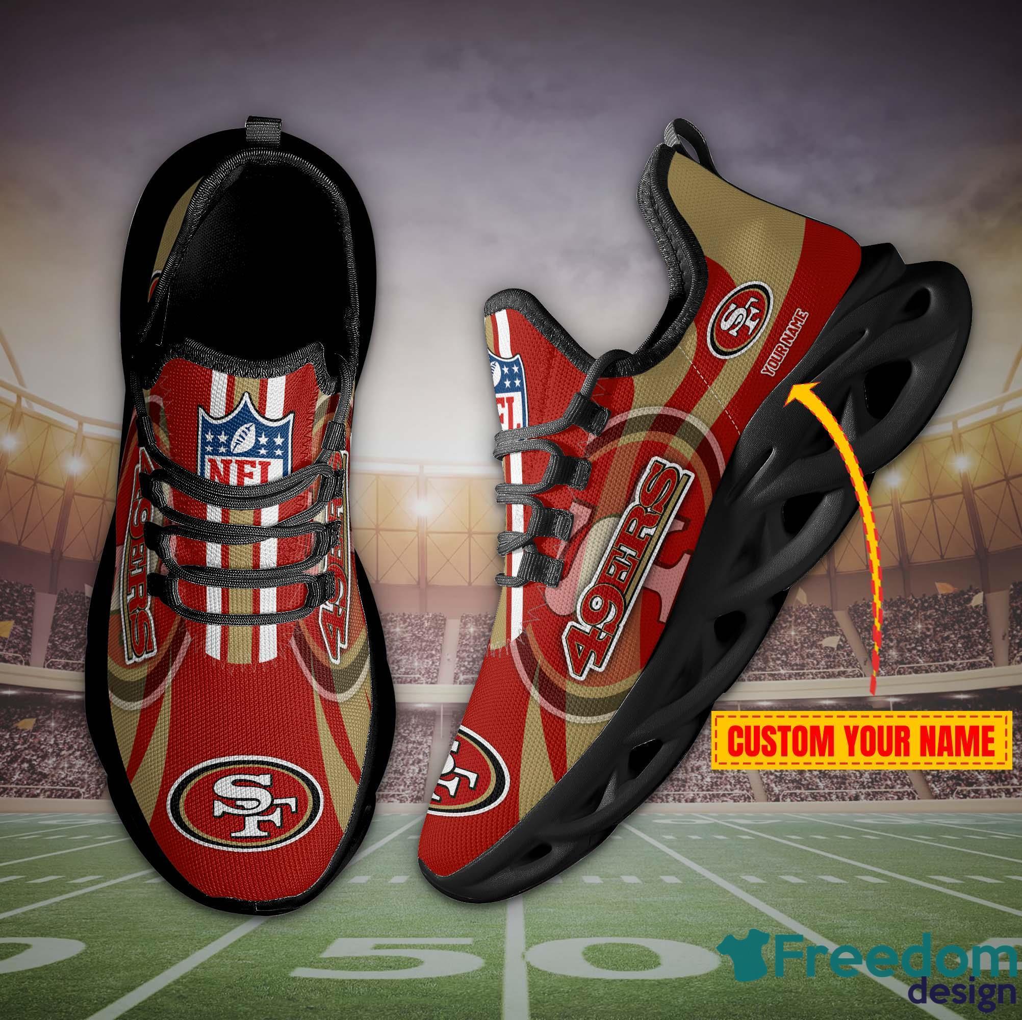 San Francisco 49ers NFL Clunky Max Soul Shoes Custom Name Best