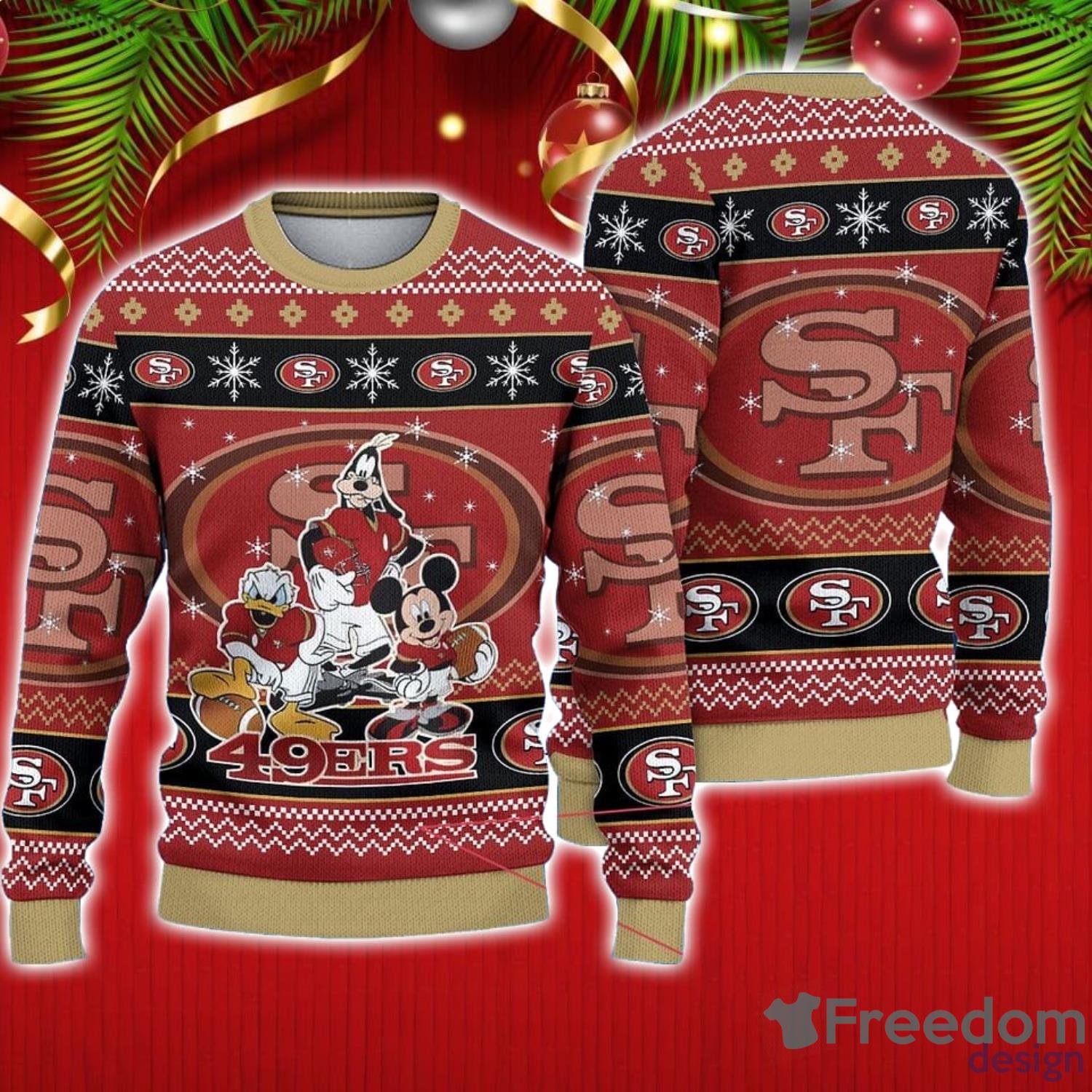 Mickey Goofy Donald Disney San Francisco 49ers Shirt - High-Quality Printed  Brand