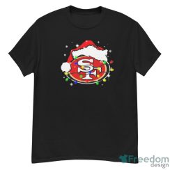 San Francisco 49ers Santa Hat Christmas Light Shirt