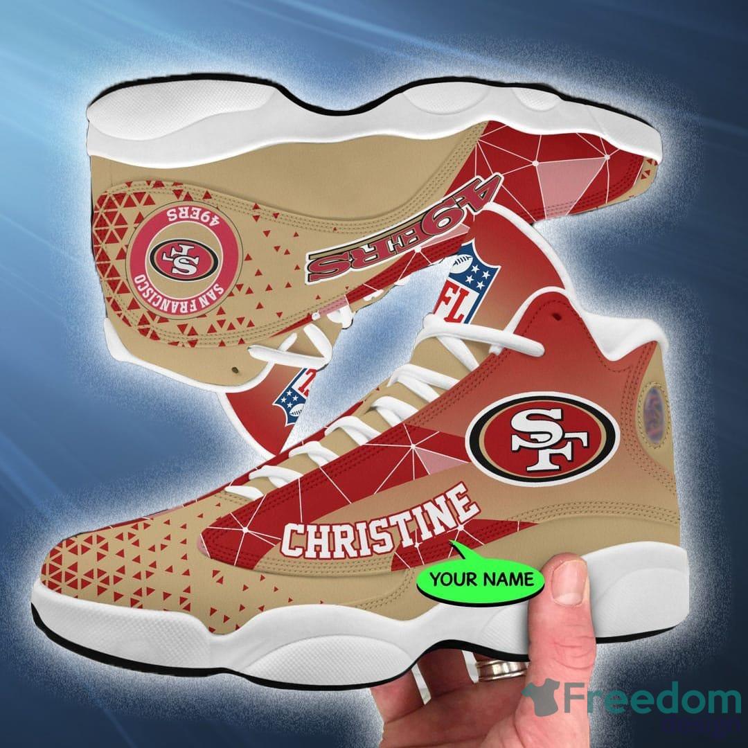 NFL San Francisco 49ers Football Air Jordan 13 Sneakers Red Style