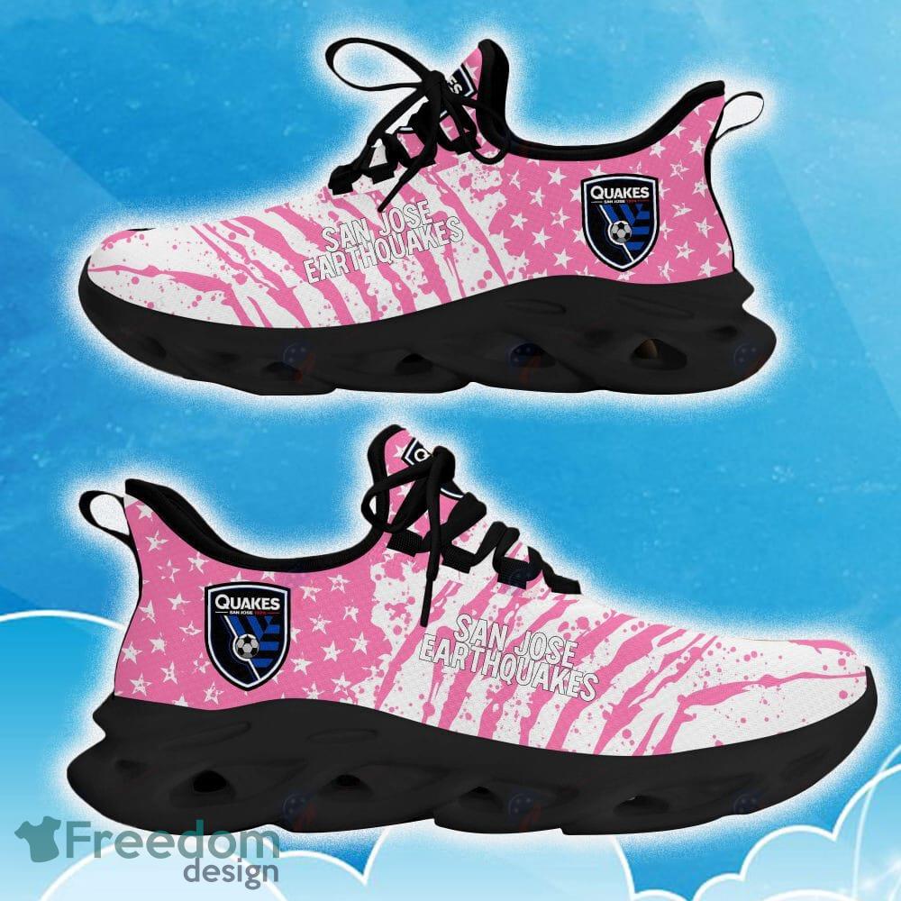 San Jose Earthquakes Pink New Chunky Shoes Camo Logo Printed For Men And Women Gift Fans Max Soul Sneakers - San Jose Earthquakes Clunky Sneakers Photo 10
