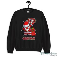 Santa Claus dabbing San Francisco 49ers Christmas shirt image Santa Claus dabbing San Francisco 49ers Christmas shirt - Unisex Crewneck Sweatshirt