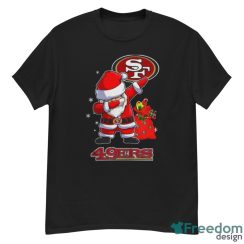 Santa Claus dabbing San Francisco 49ers Christmas Shirt Christmas Gift