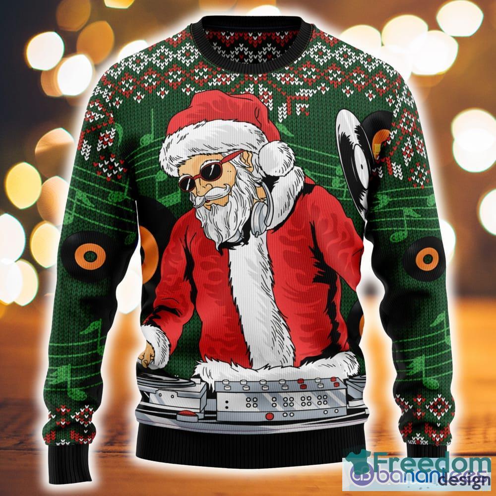 For Fans Los Angeles Dodgers Christmas Funny DJ Santa Ugly Christmas Sweater  Men And Women Christmas Gift