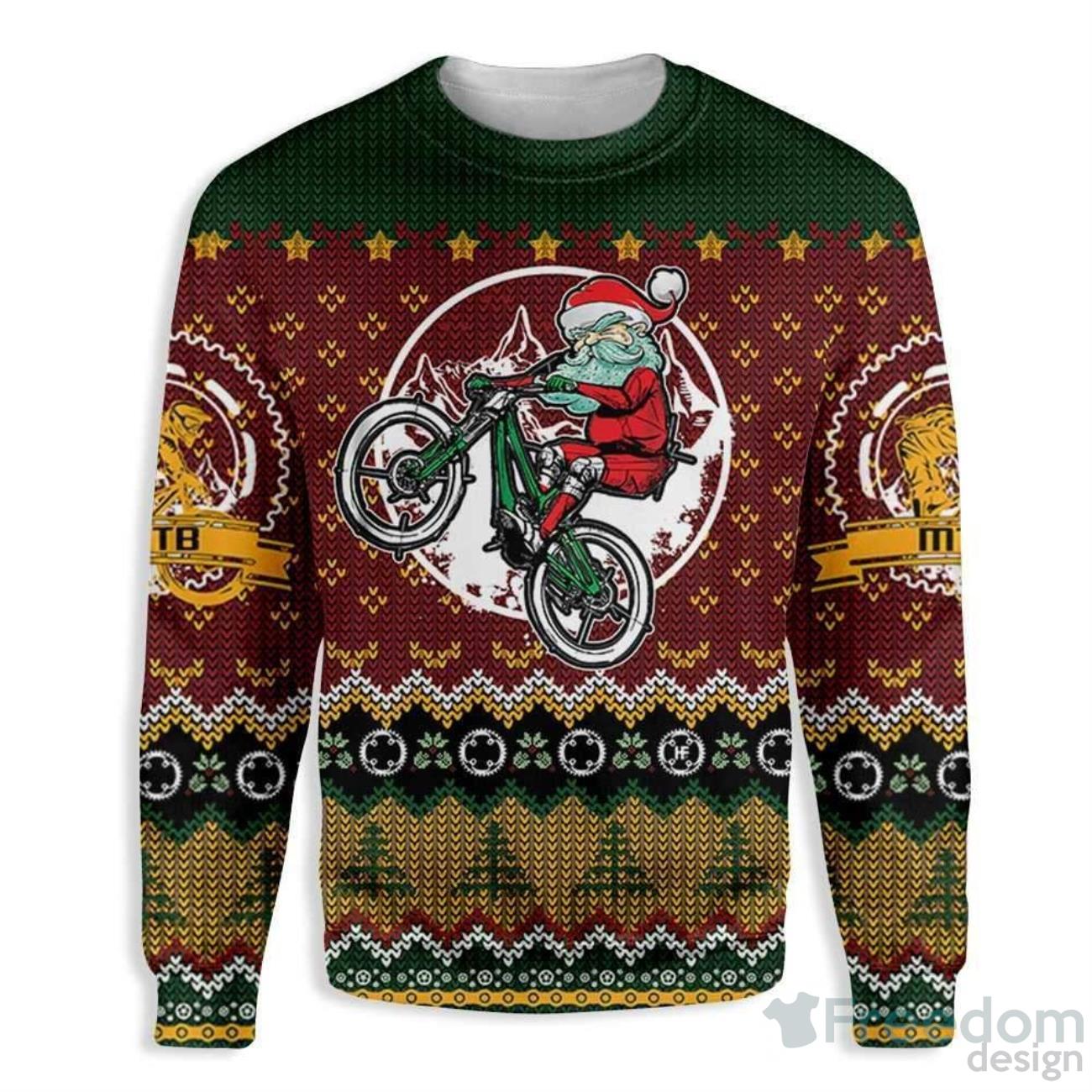 Indianapolis Colts Christmas Santa Claus Ugly Christmas Sweater -  Freedomdesign