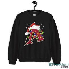 Santa Hat Arizona Diamondbacks Light Christmas Shirt Christmas Gift - Unisex Crewneck Sweatshirt