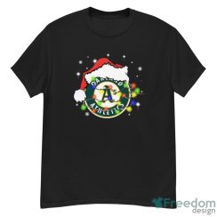 Santa Hat Oakland Athletics Light Christmas Shirt