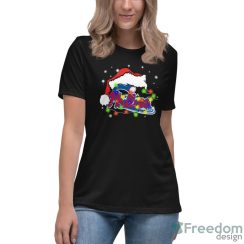 Santa Hat Philadelphia Phillies Light Christmas Shirt - Women's Relaxed Short Sleeve Jersey Tee