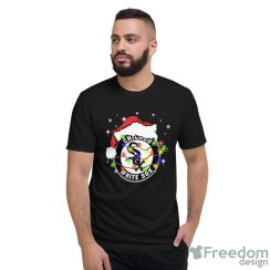 Santa Hat Texas Chicago White Sox Christmas Shirt - Short Sleeve T-Shirt