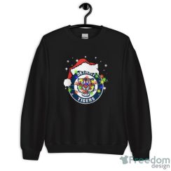 Santa Hat Texas Detroit Tigers Christmas Shirt - Unisex Crewneck Sweatshirt