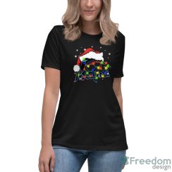 Santa Hat Texas Miami Marlins Christmas Shirt - Women's Relaxed Short Sleeve Jersey Tee