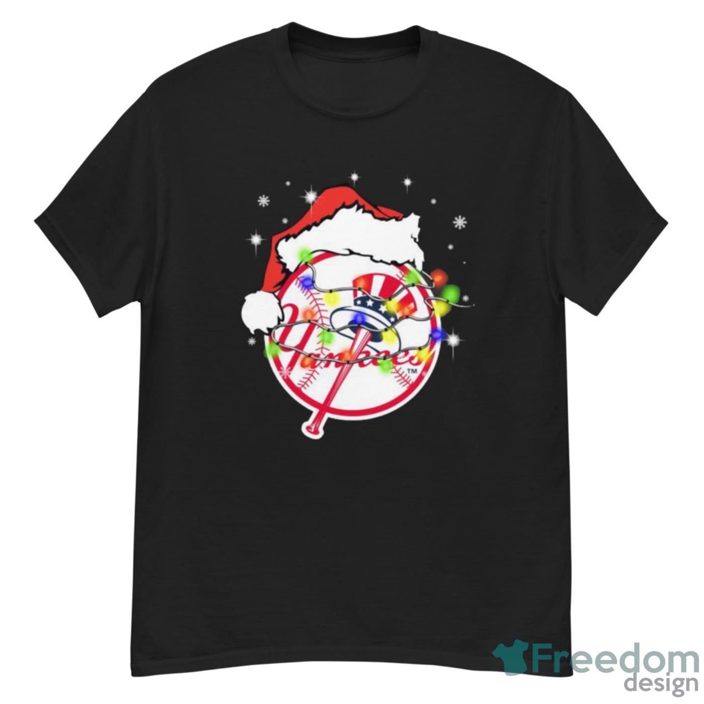 Santa Hat Texas New York Yankees Christmas Shirt - Freedomdesign