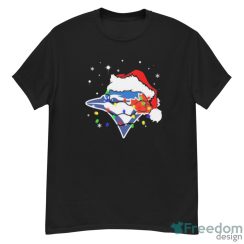 Santa Hat Toronto Blue Jays Logo Christmas Light Shirt