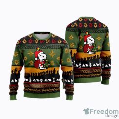 Santa Snoopy AOP Ugly Christmas Sweater Christtmas Holiday Gift