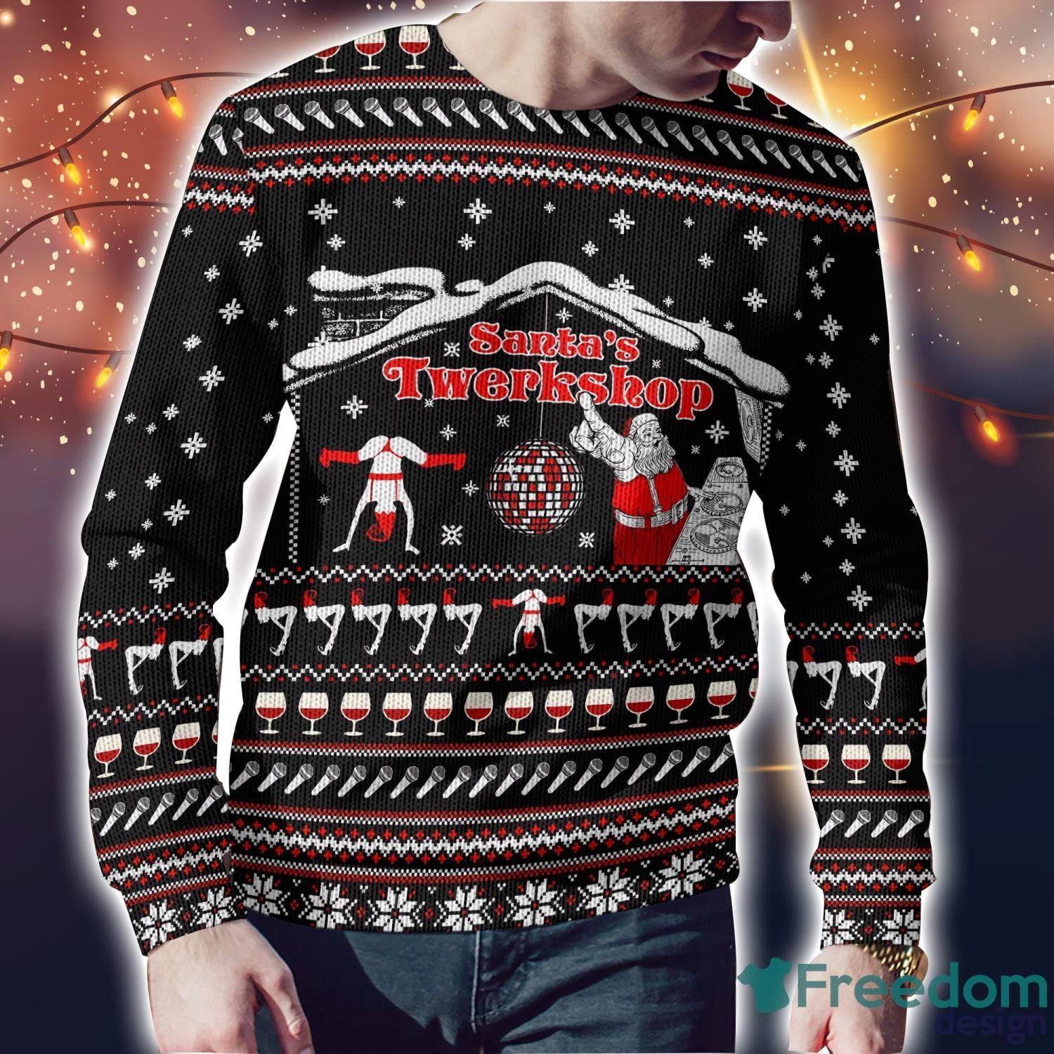 Santa's twerkshop shop sweater