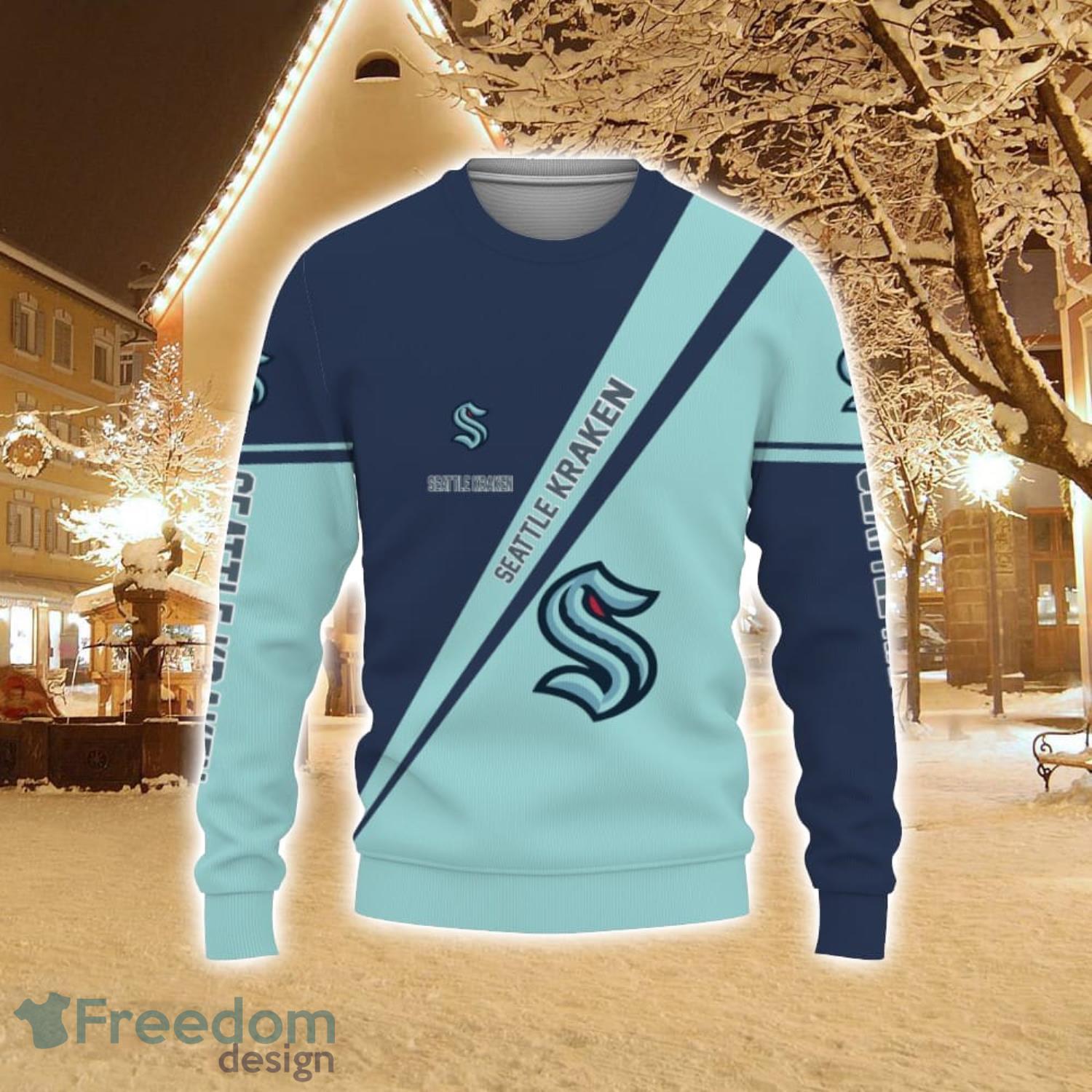 Seattle Kraken Football American Best Gift 3D Sweater - Freedomdesign