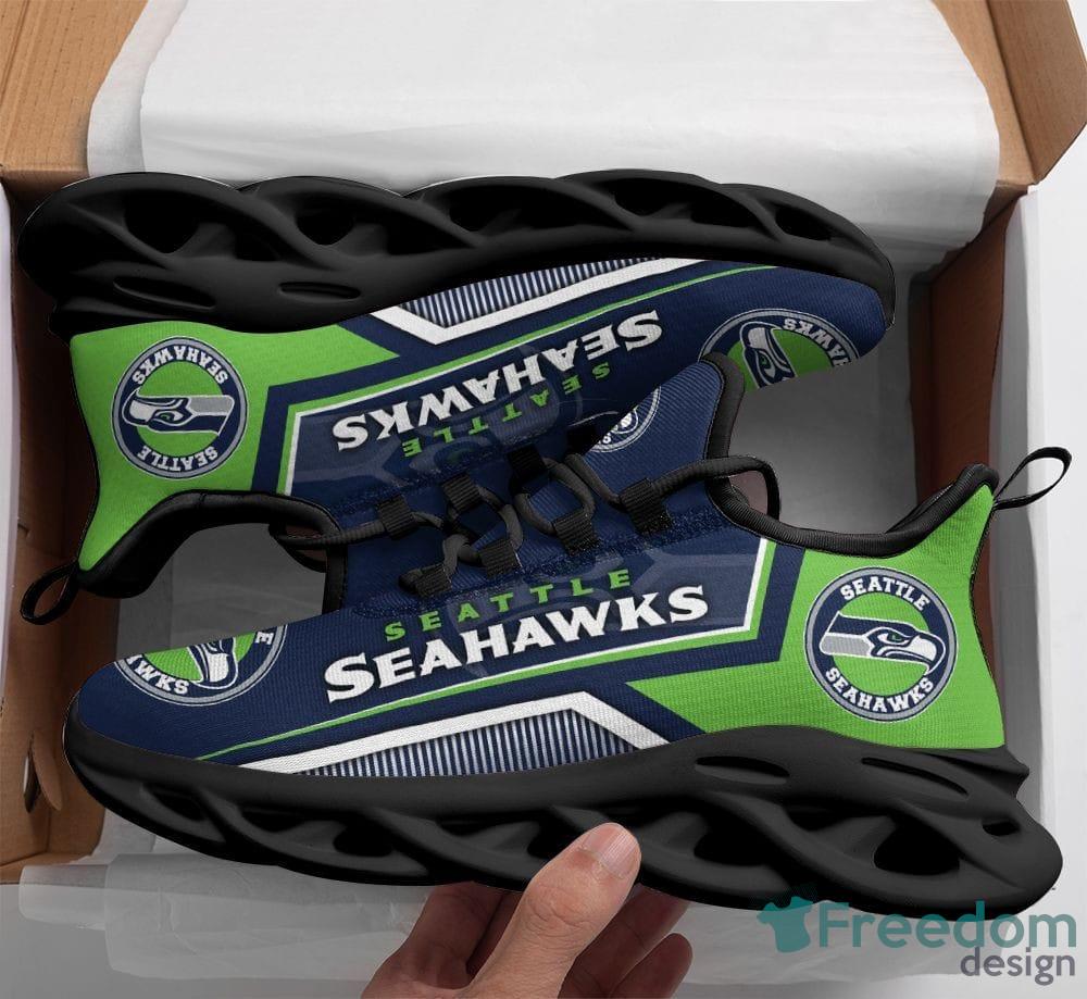 Seattle Seahawks Identity Custom Name Chunky Sneaker AOP Gift Fans Max Soul  Shoes - YesItCustom