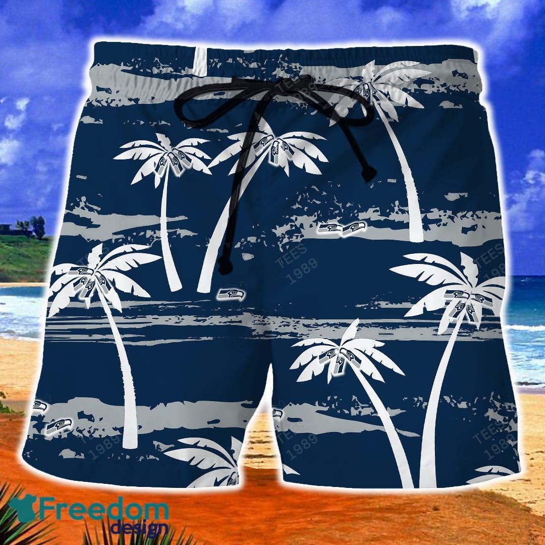 Nfl Seattle Seahawks Short Sleeve Aloha Hawaiian Shirt And Shorts Beach  Gift - Banantees