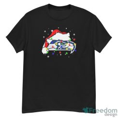 Seattle Seahawks Santa Hat Christmas Light Shirt