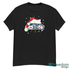 Seattle Seahawks Santa Hat Christmas Light Shirt Christmas Gift - G500 Men’s Classic T-Shirt