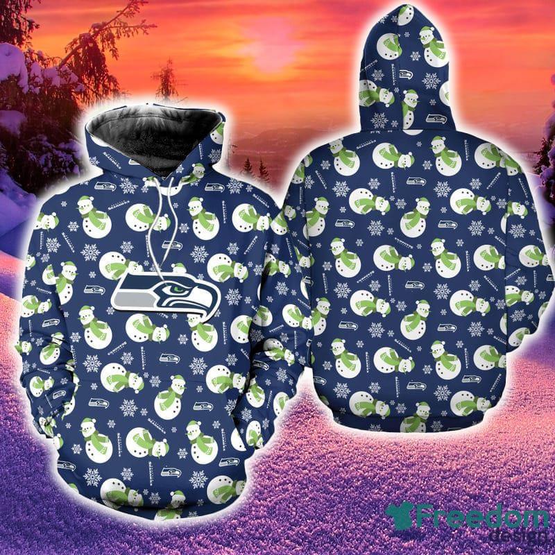 NFL Seattle Seahawks Green 3D Hoodie Zip Hoodie For Men And Women Sport  Gift - Banantees