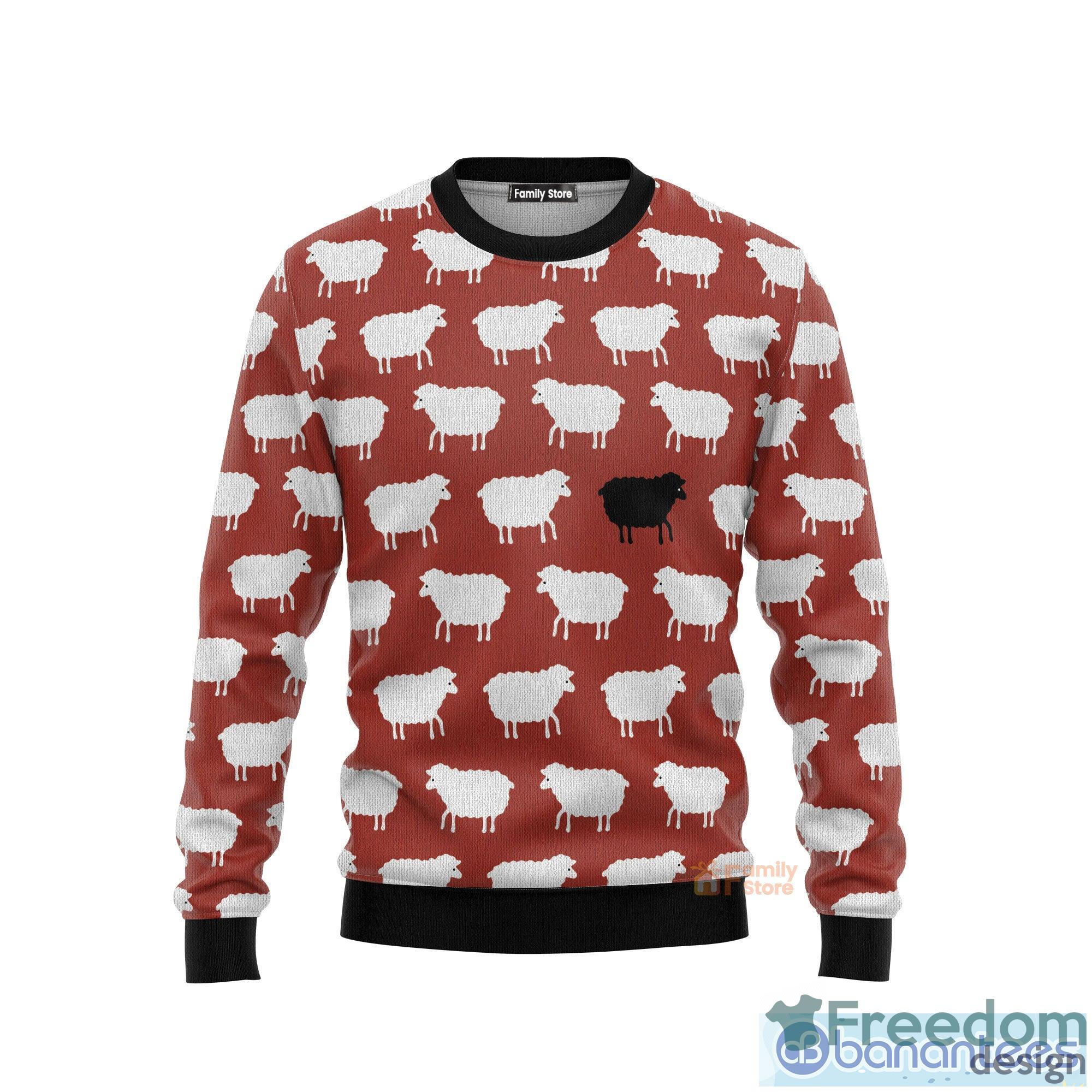 Vintage Sheep Music Ugly Christmas Sweater Style Gift For Men And Women