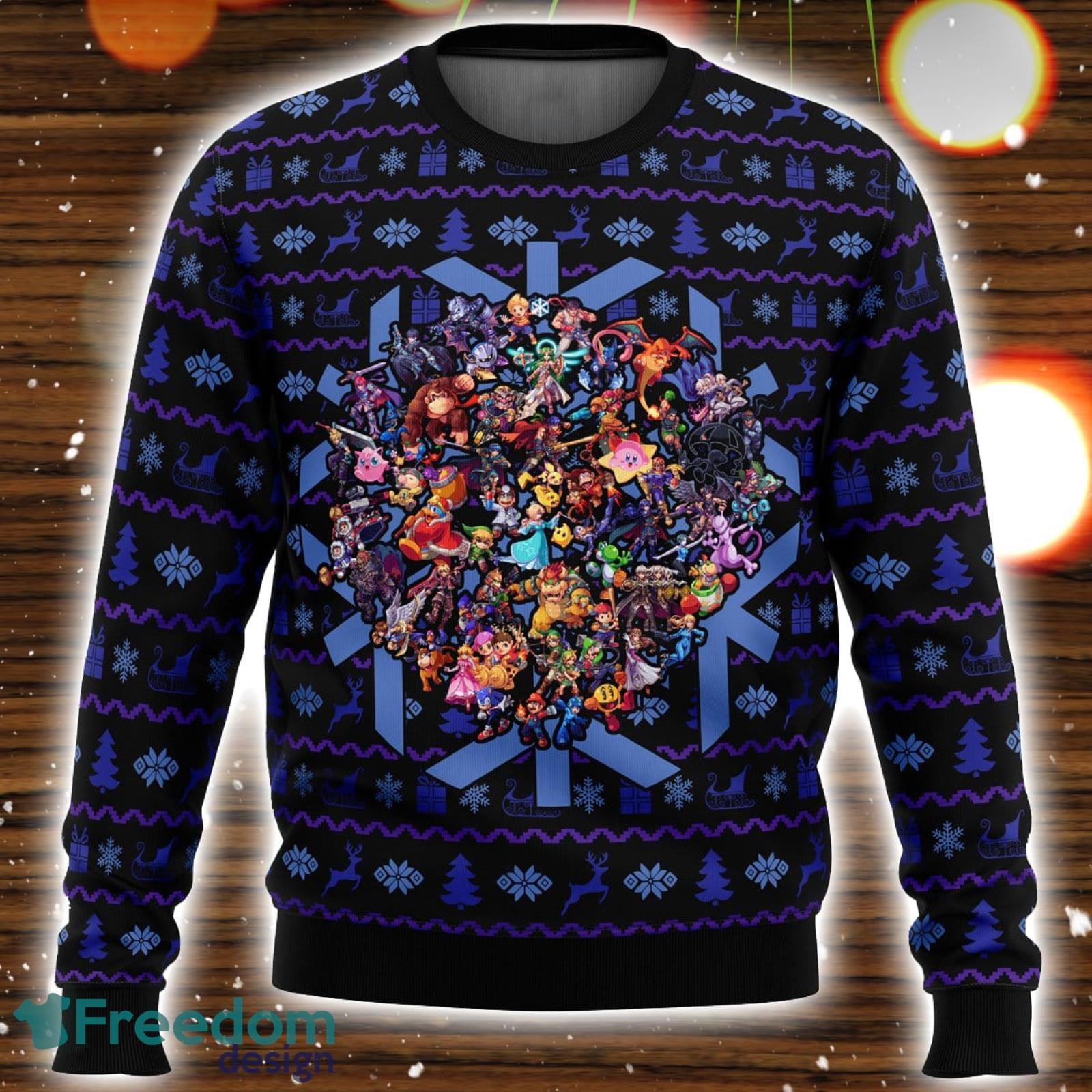 Super smash bros sale ugly christmas sweater