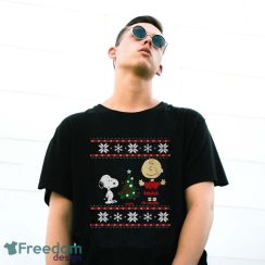 Snoopy And Charlie Brown Christmas Tree Ugly Christmas Shirt - G500 Gildan T-Shirt