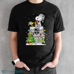 Snoopy And Friends Los Angeles Kings Merry Christmas Sweatshirt - Black Unisex T-Shirt