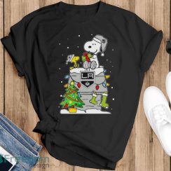 Snoopy And Friends Los Angeles Kings Merry Christmas Sweatshirt - Black T-Shirt