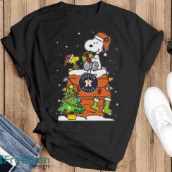 Snoopy And Woodstock Houston Astros Merry Christmas Shirt