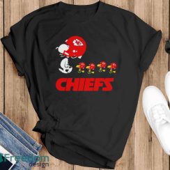 Snoopy And Woodstock Kansas City Chiefs Shirt - Black T-Shirt