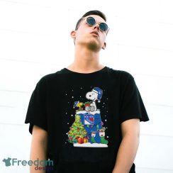 Snoopy And Woodstock New York Rangers Merry Christmas Shirt image Snoopy And Woodstock New York Rangers Merry Christmas Shirt - G500 Gildan T-Shirt
